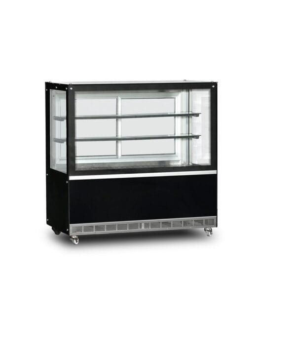 Heated Flat Glass Display Cabinet With 160 CM