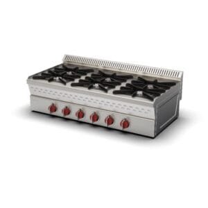 6 Burners Gas Countertop Cooker