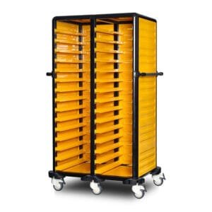 Double Service Tray Trolley 150CM (2 Sides + Back Closed)