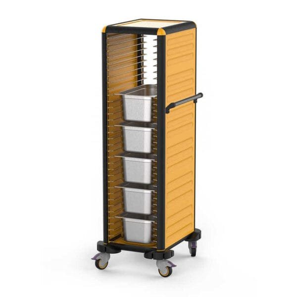 Single Gastronome Pan Trolley 150CM (2 Sides Closed)