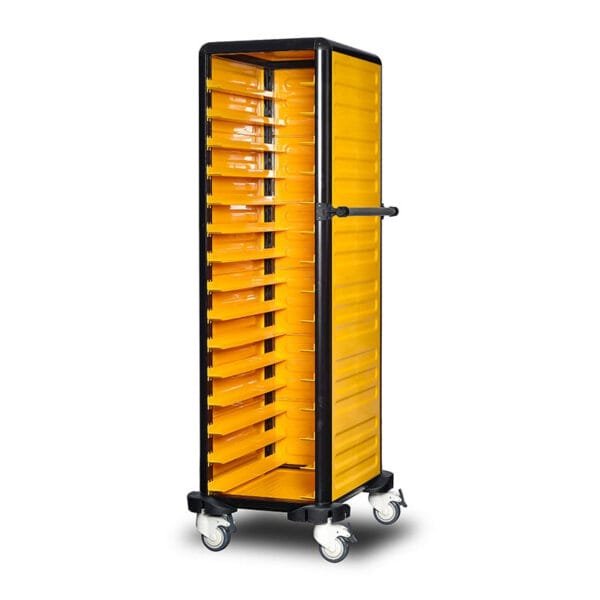 Single Gastronome Pan Trolley 150CM (2 Sides+Back Closed)