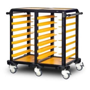 Double Service Tray Trolley 75CM (Open)